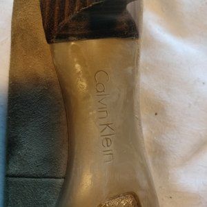 Calvin Klein Suede kitten heels